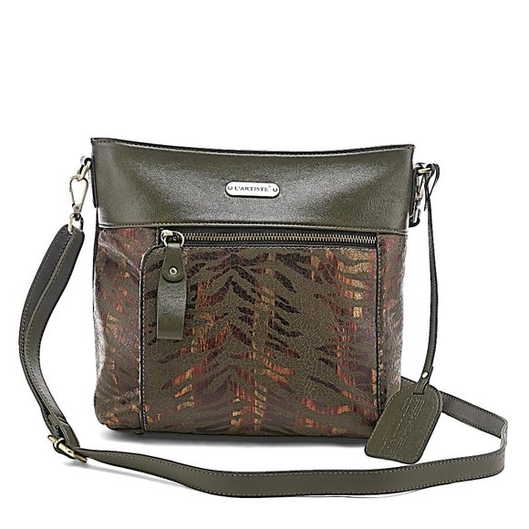 L'ARTISTE HB-SEQUOIA HANDBAG Olive Green - Picture 1 of 5